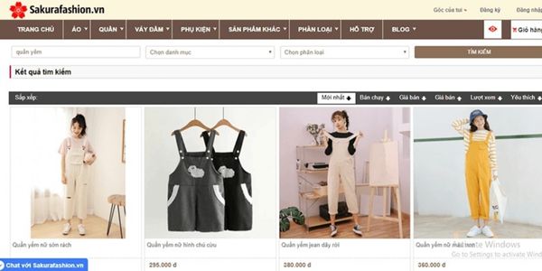 Sakura Fashion - Shop bán quần yếm tphcm