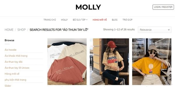 Áo thun tay lỡ Molly Fashions