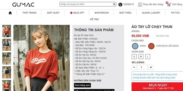 Shop bán áo thun tay lỡ GUMAC