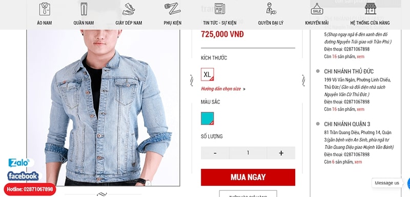 shop áo khoác jean nam tphcm - Ấn Tượng Shop