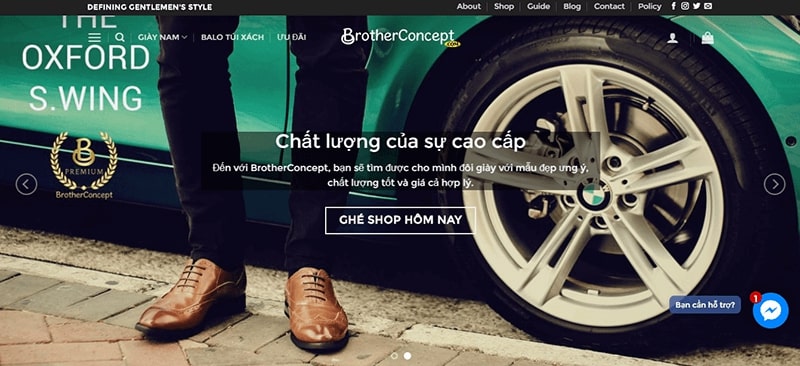 cửa hàng giày tây nam cao cấp tphcm - Brother Concept