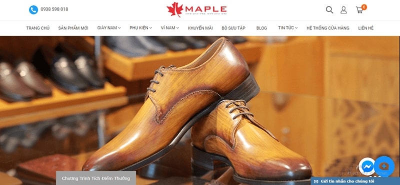 shop giày tây nam đẹp chất lượng cao - Maple Shoes