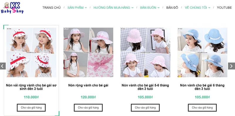 shop quần áo trẻ em xuất khẩu tphcm KK Baby Shop