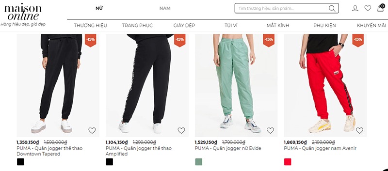 địa điểm bán quần jogger nữ đẹp "HOT" xình xịch - Maison Online