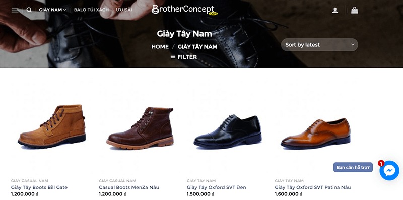 shop giày tây nam đẹp ở tphcm - Brother Concept