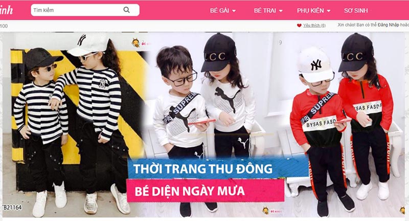 Shop quần áo trẻ em tphcm uy tín Bé Xinh shop