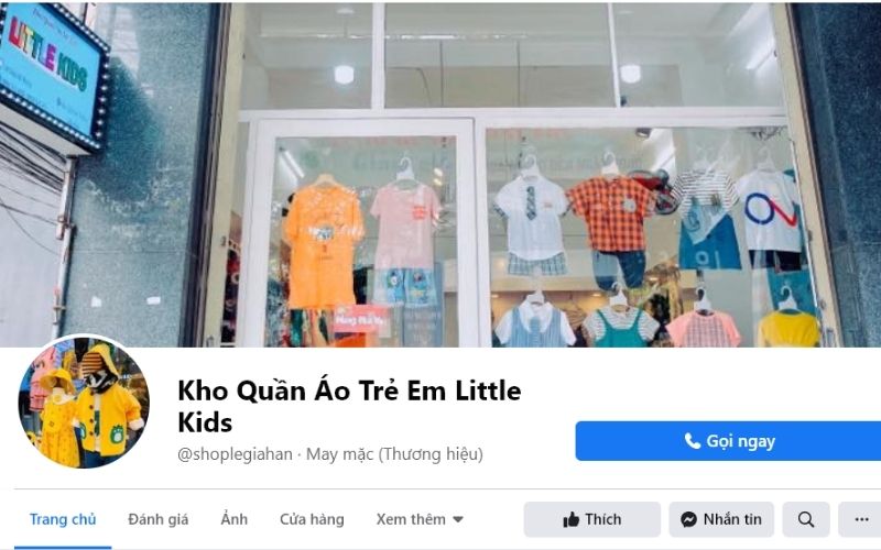 Kho quần áo trẻ em Little Kids tại Đà Nẵng