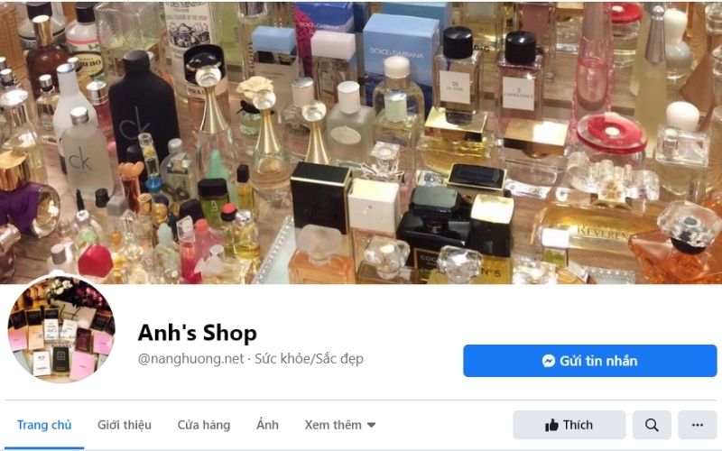 Anh's Shop chuyên bán các loại nước hoa, mỹ phẩm xách tay uy tín chất lượng