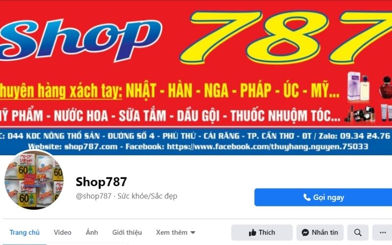 Shop787 chuyên xách tay các loại nước hoa chất lượng từ nước ngoài