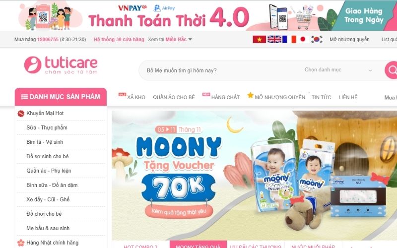 Tuti Care là shop rất uy tín về cung cấp đồ bơi trẻ em tại Hà Nội