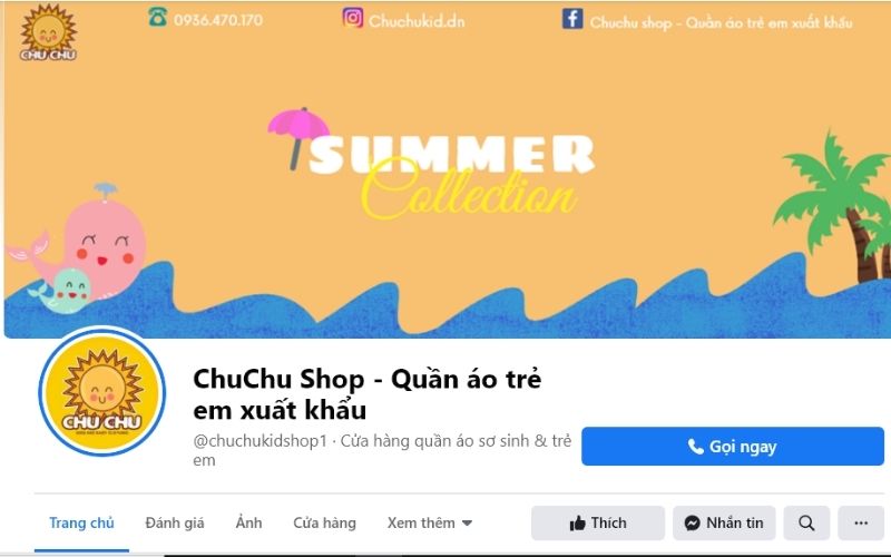 Shop bán quần áo trẻ em Đà Nẵng Chuchu Shop