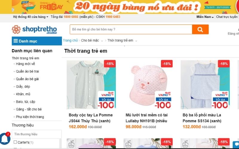 Shop trẻ thơ là địa chỉ uy tín khi mua quần áo trẻ em ở quận 6