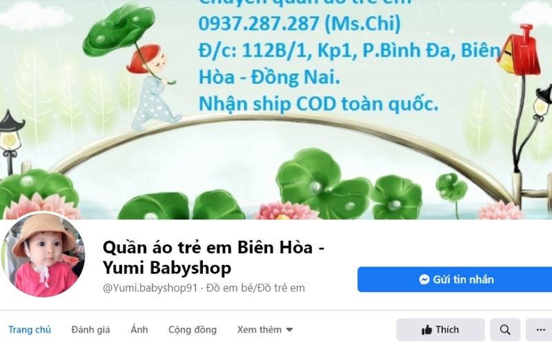 Quần áo trẻ em tại Yumi Babyshop có giá rất rẻ