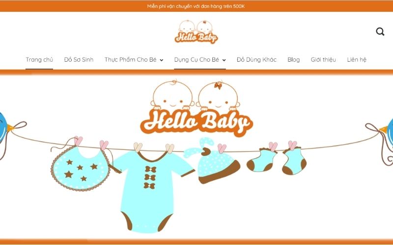 Shop quần áo trẻ em Hải Phòng Hello Baby có rất nhiều quần áo đẹp cho các bé