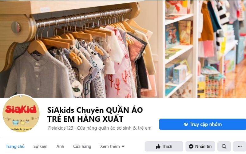 Hàng loạt mẫu quần áo giá rẻ được Siakid bày bán