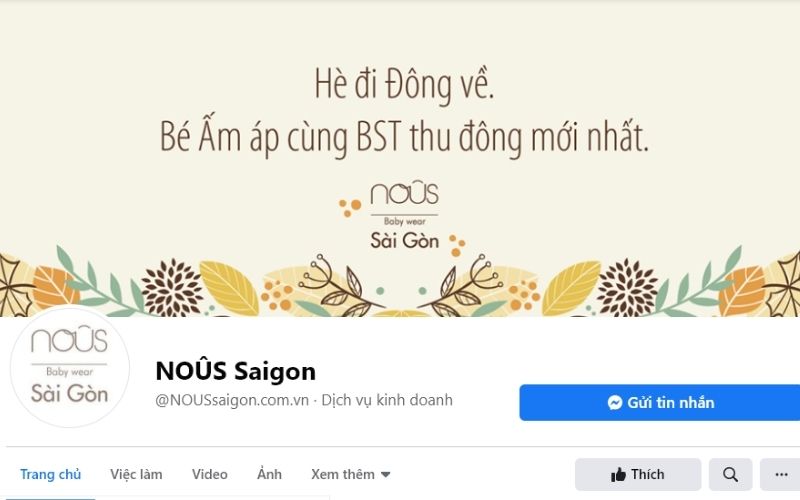 Nous Saigon là địa chỉ quen thuộc mà các mẹ hay ghé để mua sắm quần áo cho các bé