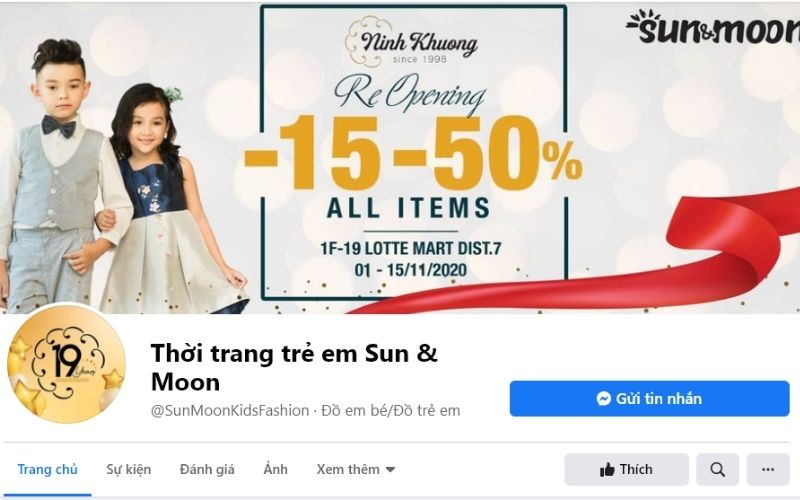 Sun & Moon là địa chỉ tha hồ mua sắm của các bé