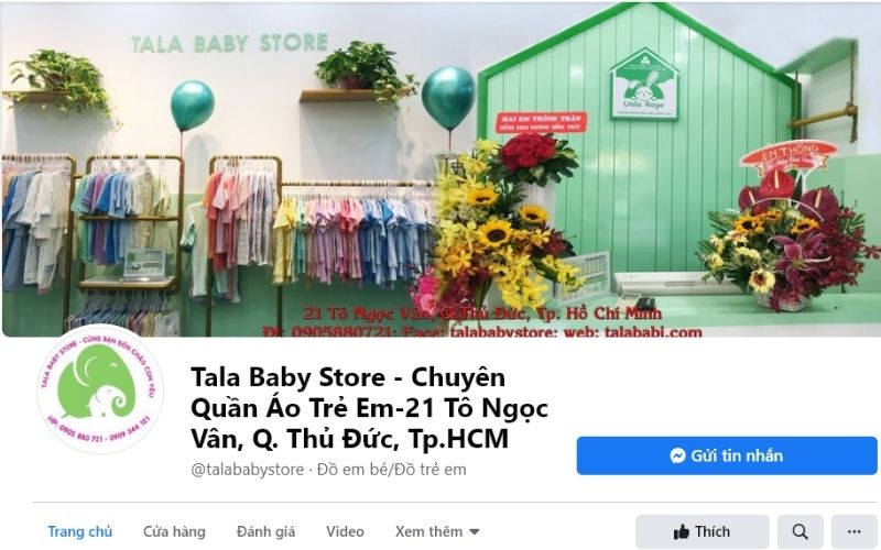 Tala Baby Store là một trong những shop quần áo trẻ em ở Thủ Đức có giá cả phải chăng nhất