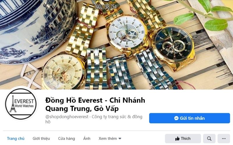 Cửa hàng Everest là đại lý phân phối của 1 số hãng đồng hồ nổi tiếng