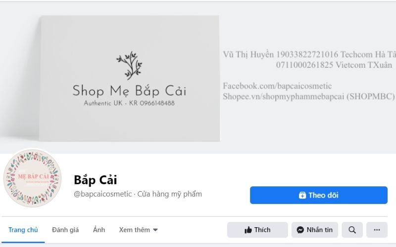 Shop mỹ phẩm Bắp Cải chỉ bán hàng chất lượng, chính hãng cho khách hàng