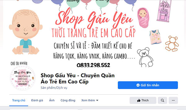 Shop quần áo cho bé gái tphcm tại Shop gấu yêu