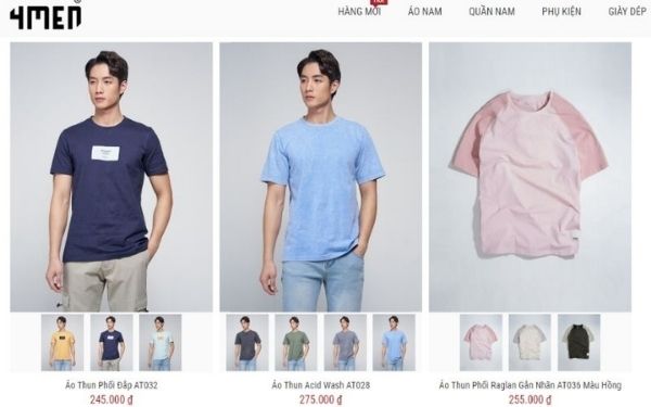 4Men - Shop áo thun nam tay lỡ