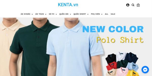 Shop bán áo thun nam trung niên tphcm Kenta.vn